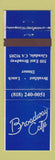 Matchbook Cover - Broadway Cafe Glendale CA EAR