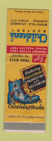 Matchbook Cover - Children's Bootery Glendale Beverly Hills Los Angeles CA
