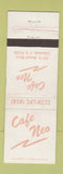Matchbook Cover - Cafe Neo Glendale CA WEAR
