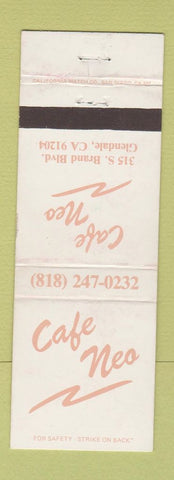Matchbook Cover - Cafe Neo Glendale CA WEAR