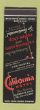 Matchbook Cover - California Hotel Glendale CA