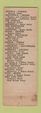 Matchbook Cover - California Hotel Glendale CA