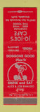 Matchbook Cover - Jo Joe's Cafe Glendale CA