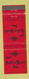 Matchbook Cover - New Robin Hood Inn Glendale CA