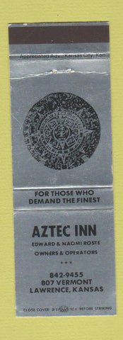 Matchbook Cover - Aztec Inn Mexican Lawrence KS