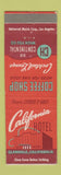 Matchbook Cover - California Hotel Glendale CA