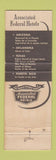 Matchbook Cover - Gunter Hotel San Antonio TX WEAR