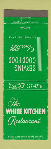 Matchbook Cover - White Kitchen Restaurant Livingston TX