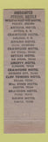Matchbook Cover - Han Hotel Temple TX WEAR