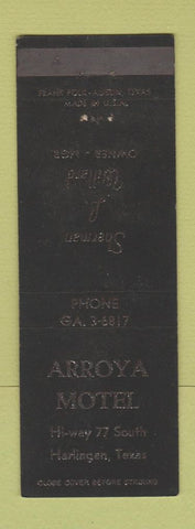 Matchbook Cover - Arroya Motel Harlingen TX