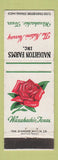 Matchbook Cover - Naughton Farms Flower Nursery Wexahachie TX WEAR