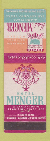 Matchbook Cover - Hotel Menger San Antonio TX
