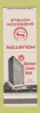 Matchbook Cover - Sheraton Hotel Houston TX