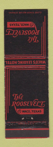 Matchbook Cover - Roosevelt Hotel Waco TX