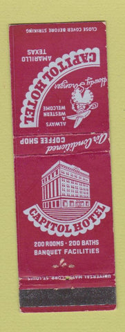 Matchbook Cover - Capitol Hotel Amarillo TX WEAR
