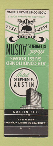 Matchbook Cover - Hotel Stephen F Austin TX