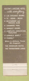 Matchbook Cover - Gondolier Hotel Austin TX