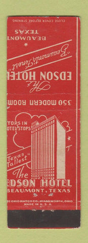 Matchbook Cover - Edson Hotel Beaumont TX WEAR