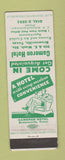 Matchbook Cover - Cameron Hotel Brownsville TX