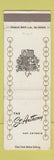 Matchbook Cover - St Anthony Hotel San Antonio TX