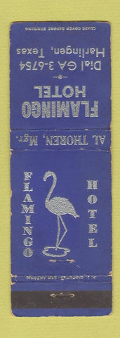 Matchbook Cover - Flamingo Hotel Harlingen TX WEAR
