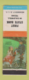 Matchbook Cover - First State Bank Caldwell TX