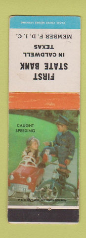 Matchbook Cover - First State Bank Caldwell TX