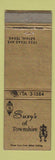 Matchbook Cover - Suzy's of Townshire Bryan TX WEAR