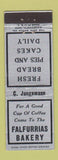 Matchbook Cover - Falfurrias Bakery TX