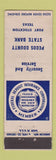 Matchbook Cover - Pecos County State Bank Fort Stockton TX WORN