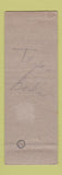 Matchbook Cover - Pecos County State Bank Fort Stockton TX WORN