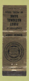 Matchbook Cover - First National Bank Pecos TX WEAR