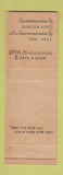 Matchbook Cover - Earl Abel's Restaurant San Antonio TX