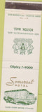 Matchbook Cover - Somerset Hotel Boston MA