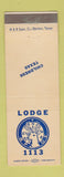 Matchbook Cover - Elks Lodge Childress TX