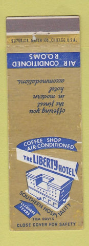 Matchbook Cover - Liberty Hotel Cleburne TX