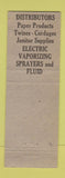 Matchbook Cover - Southwestern Mill El Paso TX Salesbooks Carbon Copy