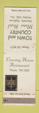 Matchbook Cover - Town and Country Motor Hotel Wichita Falls TX WEAR