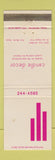 Matchbook Cover - Candle Decor Candles Fort Worth TX