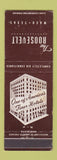 Matchbook Cover - Roosevelt Hotel Waco TX WEAR
