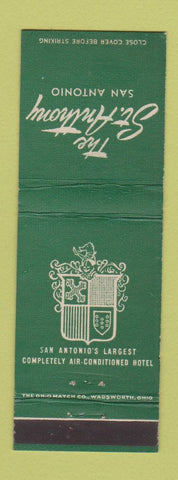 Matchbook Cover - St Anthony Hotel San Antonio TX