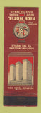 Matchbook Cover - Rice Hotel Houston TX WEAR MAROON