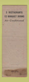 Matchbook Cover - Rice Hotel Houston TX WEAR MAROON