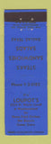 Matchbook Cover - Loupot's Restaurant Dallas TX
