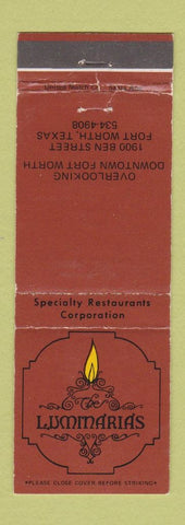 Matchbook Cover - Luminaria's Restaurant Fort Worth TX