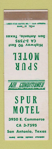 Matchbook Cover - Spur Motel San Antonio TX WEAR