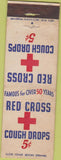Matchbook Cover - Red Cross Cough Drops Candy Bros St Louis MO