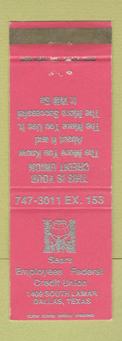 Matchbook Cover - Sears Employees Credit Union Dallas TX WEAR