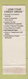 Matchbook Cover - Sears Employees Credit Union Dallas TX WEAR