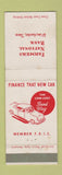 Matchbook Cover - Farmers National Bank Winchester TN WEAR